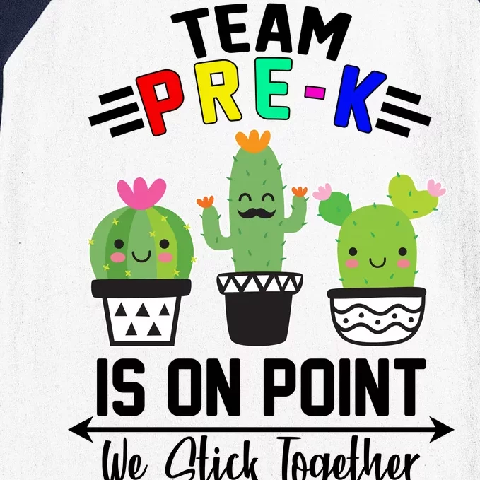 Team Pre-K Is On Point Baseball Sleeve Shirt