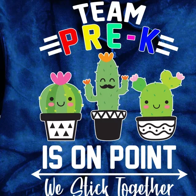 Team Pre-K Is On Point Tie Dye Hoodie