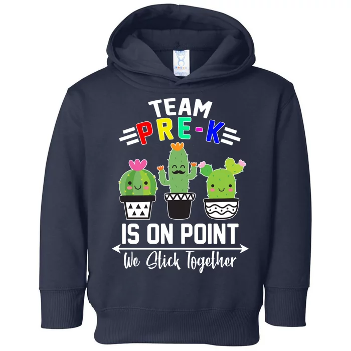 Team Pre-K Is On Point Toddler Hoodie