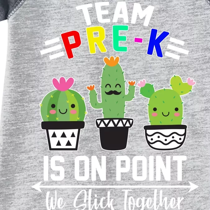 Team Pre-K Is On Point Infant Baby Jersey Bodysuit