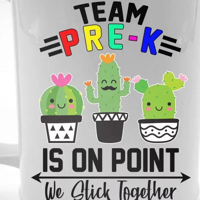 Team Pre-K Is On Point Front & Back Beer Stein