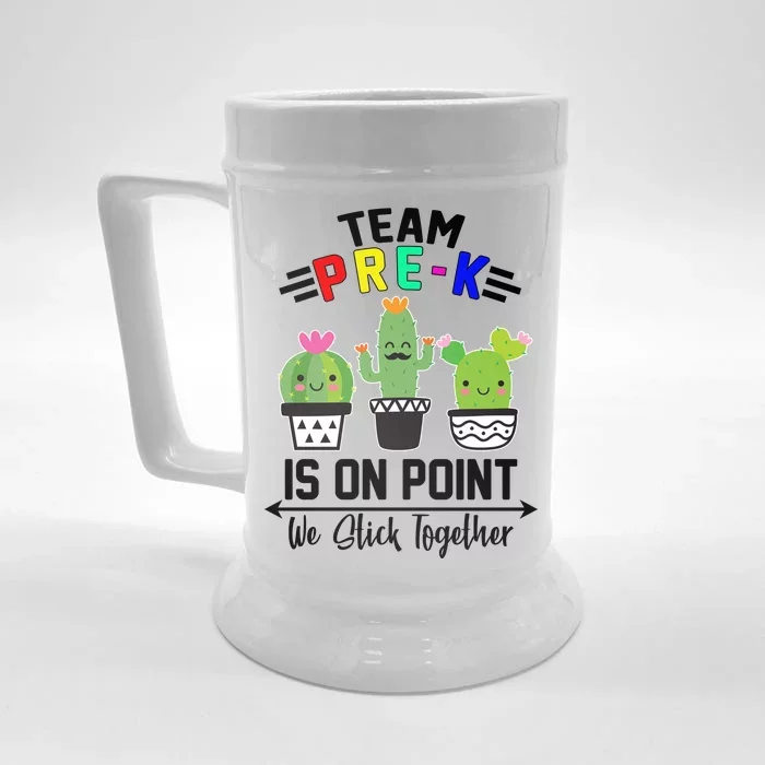 Team Pre-K Is On Point Front & Back Beer Stein