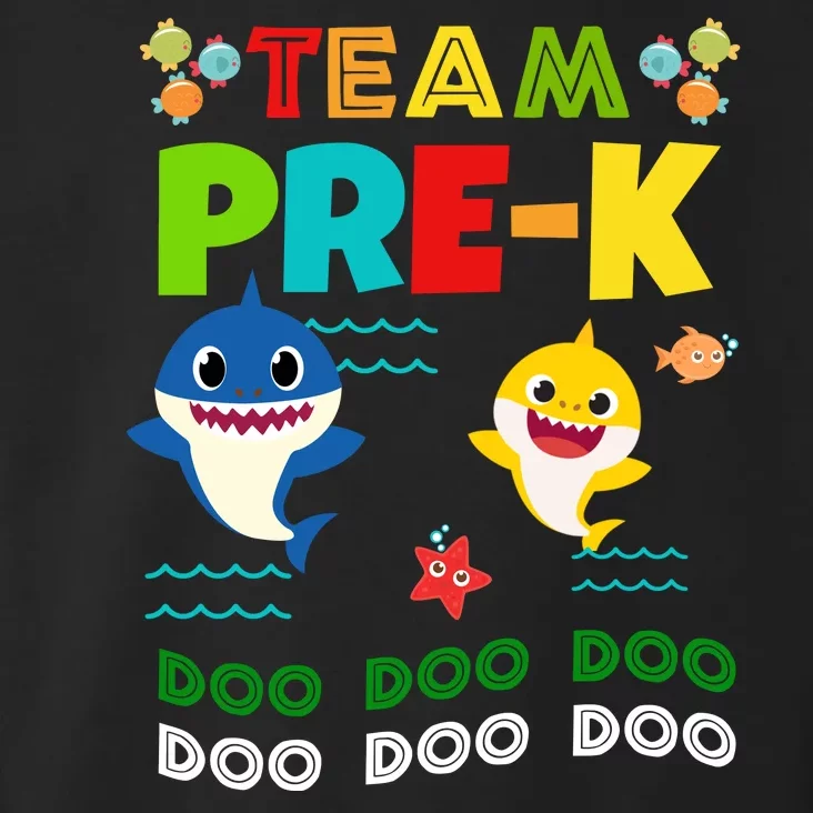 Team Pre-K Shark Doo Doo Doo Toddler Hoodie