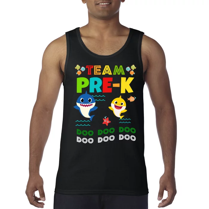 Team Pre-K Shark Doo Doo Doo Tank Top