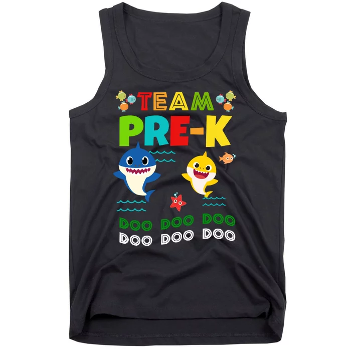 Team Pre-K Shark Doo Doo Doo Tank Top