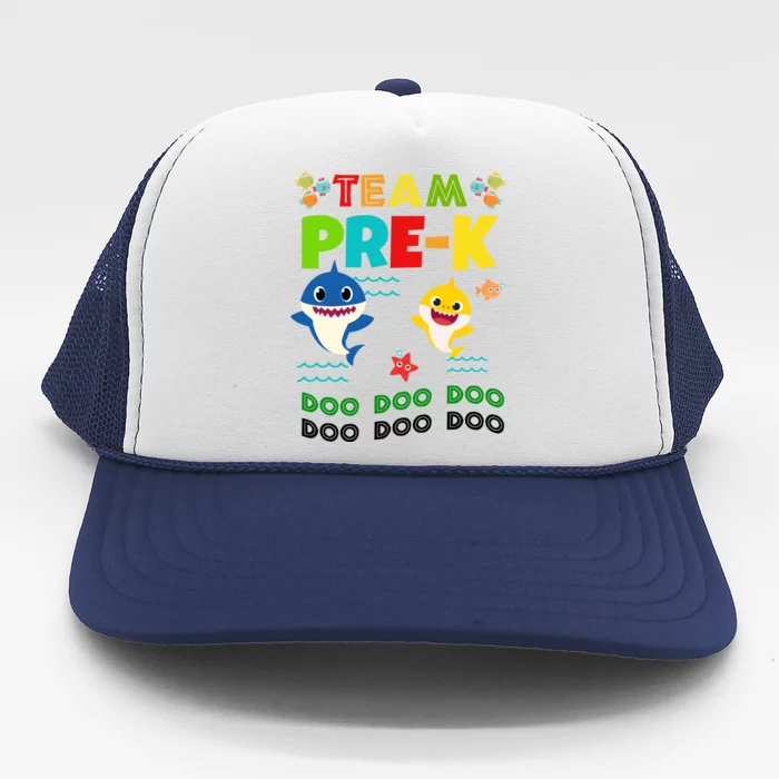 Team Pre-K Shark Doo Doo Doo Trucker Hat