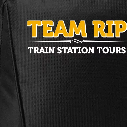 Team Rip Train Station Tours Yellowstone City Backpack