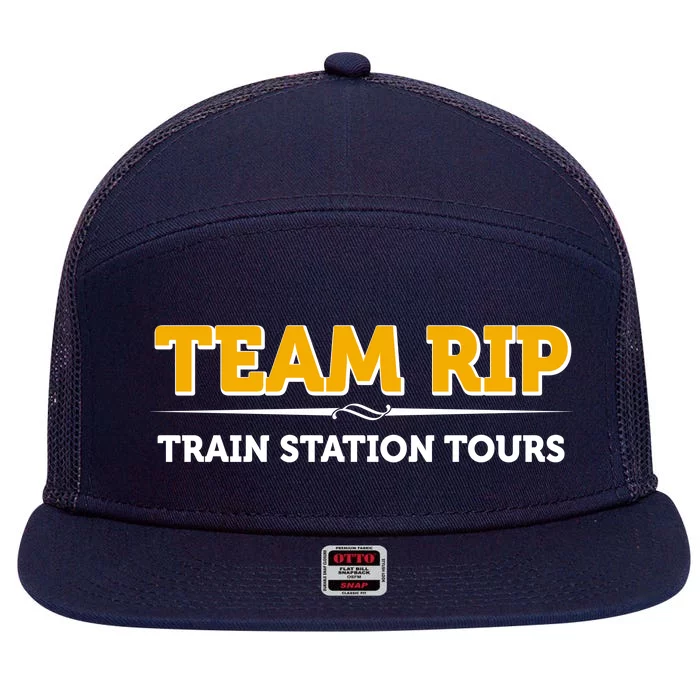 Team Rip Train Station Tours Yellowstone 7 Panel Mesh Trucker Snapback Hat