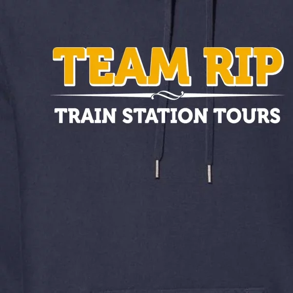 Team Rip Train Station Tours Yellowstone Premium Hoodie