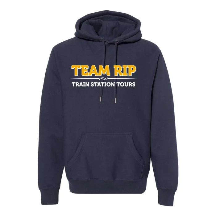 Team Rip Train Station Tours Yellowstone Premium Hoodie