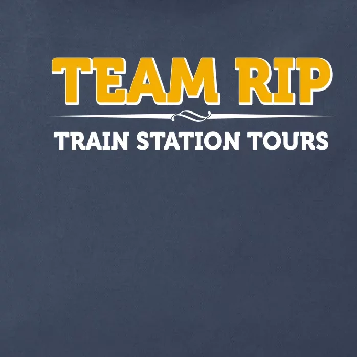 Team Rip Train Station Tours Yellowstone Zip Tote Bag