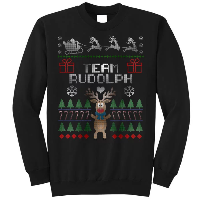 Team Rudolph Ugly Christmas Tall Sweatshirt