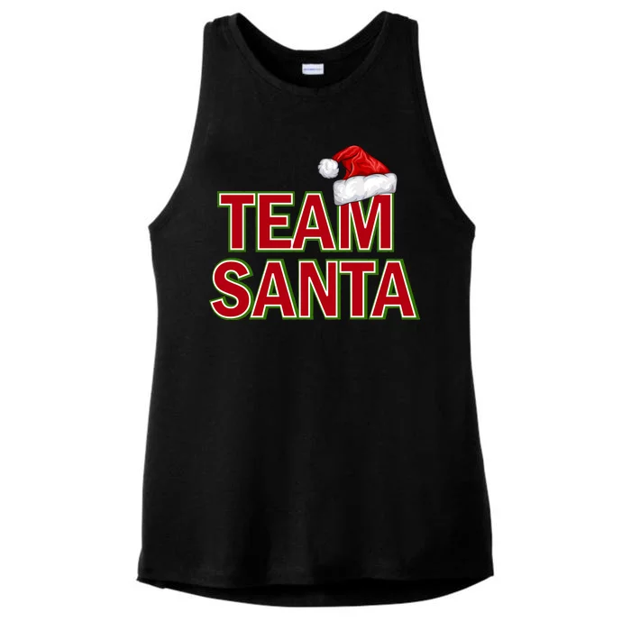 Team Santa Logo Ladies Tri-Blend Wicking Tank