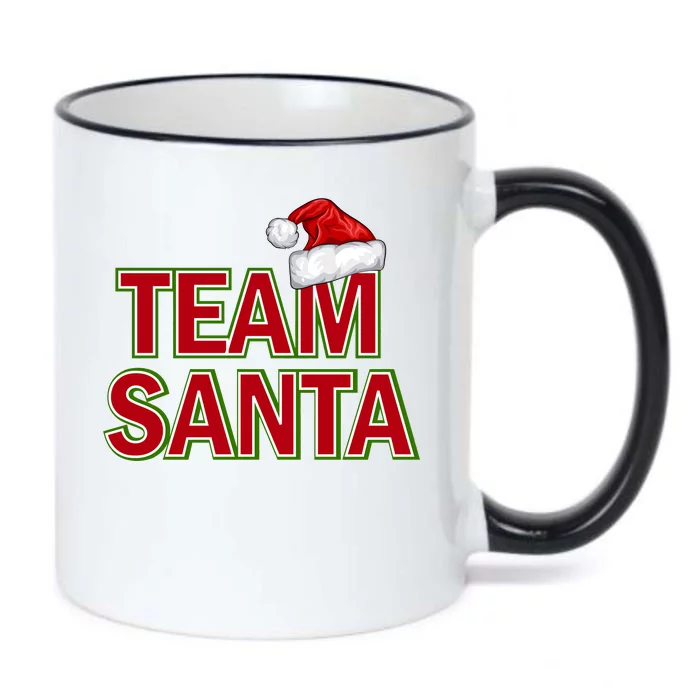 Team Santa Logo Black Color Changing Mug