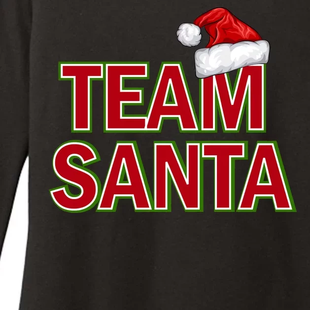 Team Santa Logo Womens CVC Long Sleeve Shirt