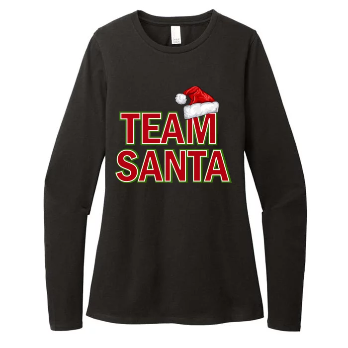 Team Santa Logo Womens CVC Long Sleeve Shirt