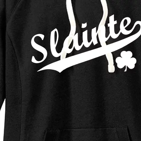 Team Slainte Irish Clover St. Patrick's Day Women's Fleece Hoodie