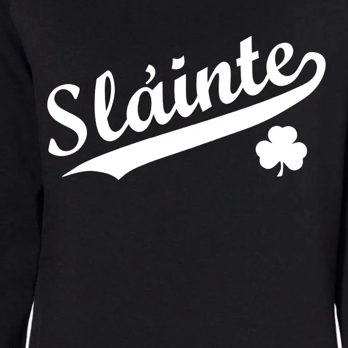 Team Slainte Irish Clover St. Patrick's Day Womens California Wash Sweatshirt