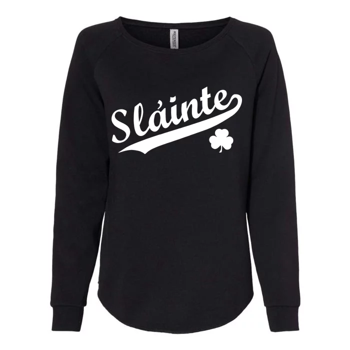 Team Slainte Irish Clover St. Patrick's Day Womens California Wash Sweatshirt