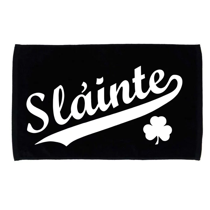 Team Slainte Irish Clover St. Patrick's Day Microfiber Hand Towel