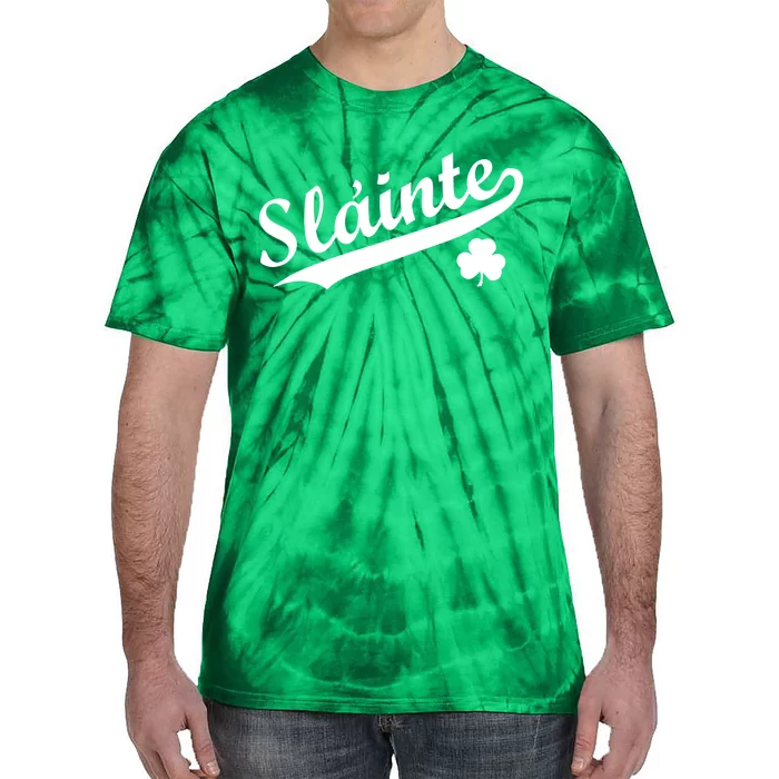 Team Slainte Irish Clover St. Patrick's Day Tie-Dye T-Shirt