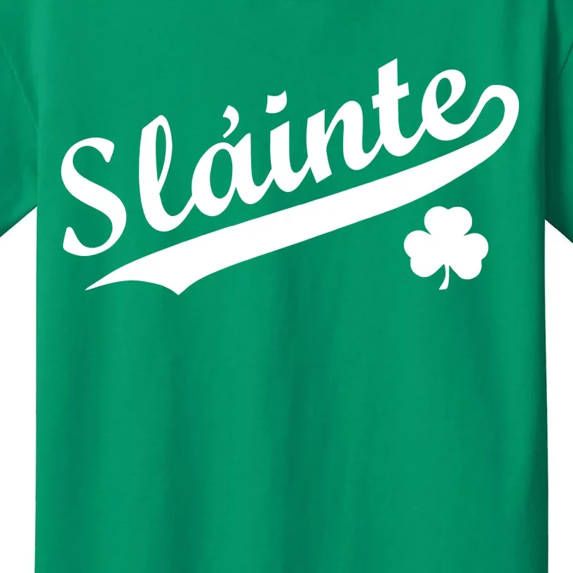 Team Slainte Irish Clover St. Patrick's Day Kids T-Shirt