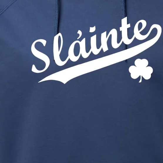 Team Slainte Irish Clover St. Patrick's Day Performance Fleece Hoodie