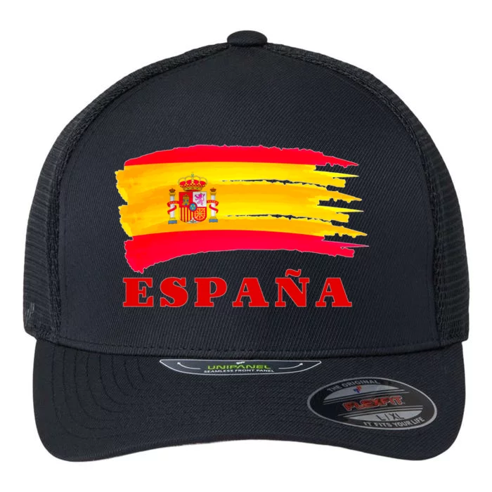 Team Spain Espana Flag Flexfit Unipanel Trucker Cap