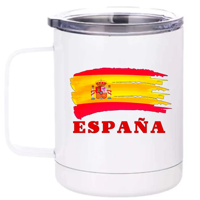 Team Spain Espana Flag Front & Back 12oz Stainless Steel Tumbler Cup