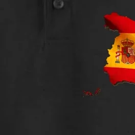 Team Spain Espana Flag Country Map Dry Zone Grid Performance Polo