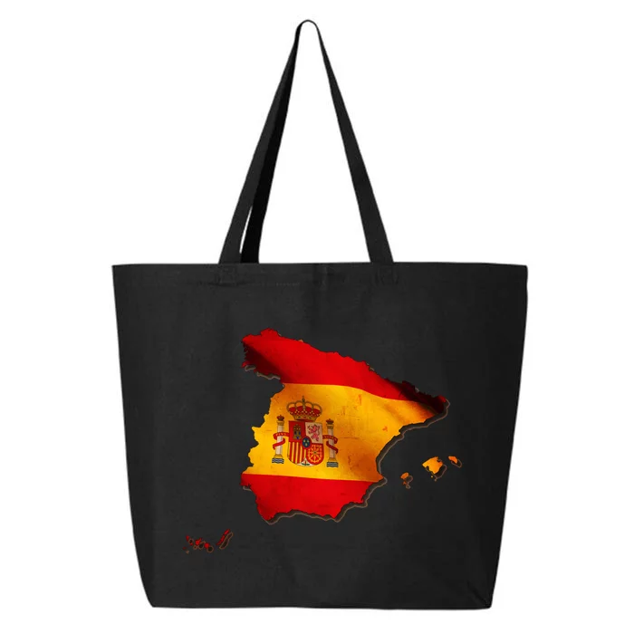 Team Spain Espana Flag Country Map 25L Jumbo Tote