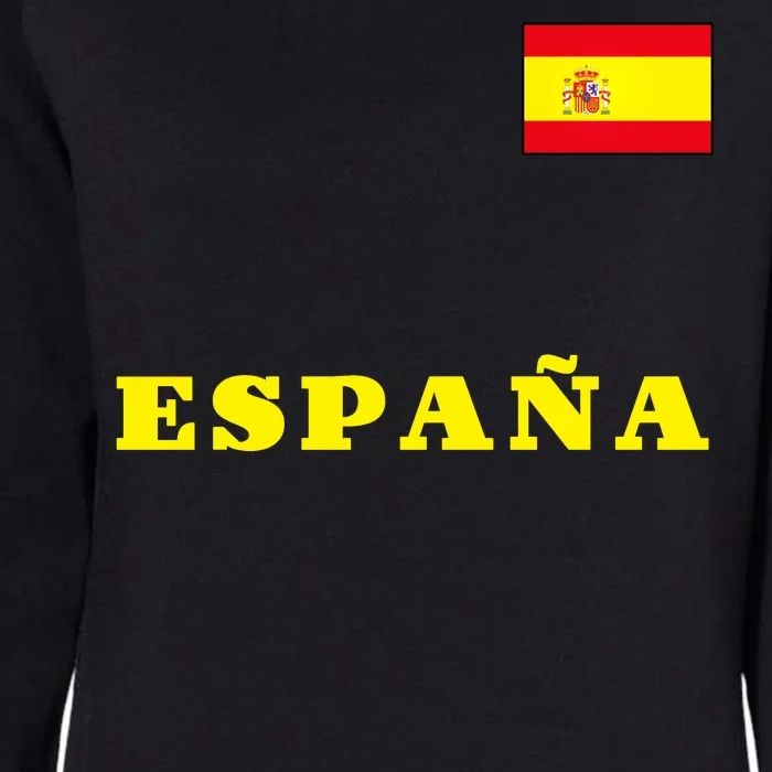 Team Spain Espana Soccer Flag Pride Womens California Wash Sweatshirt