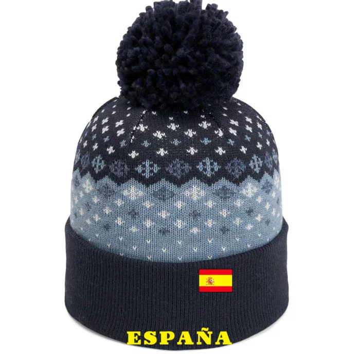 Team Spain Espana Soccer Flag Pride The Baniff Cuffed Pom Beanie