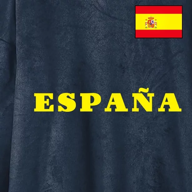 Team Spain Espana Soccer Flag Pride Hooded Wearable Blanket