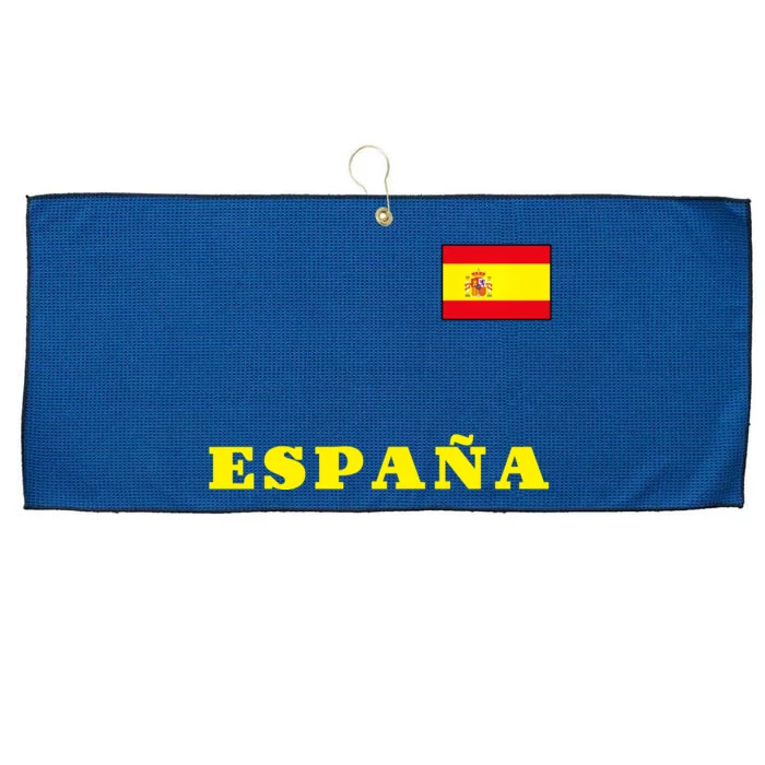 Team Spain Espana Soccer Flag Pride Large Microfiber Waffle Golf Towel