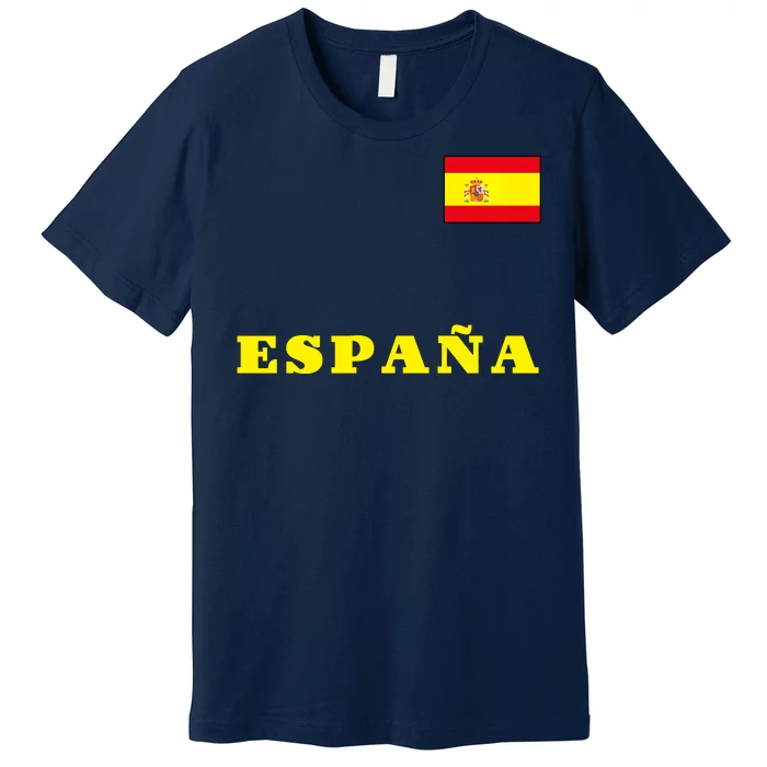 Team Spain Espana Soccer Flag Pride Premium T-Shirt