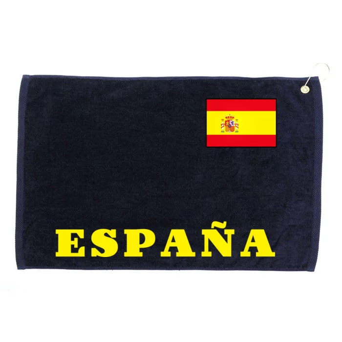 Team Spain Espana Soccer Flag Pride Grommeted Golf Towel