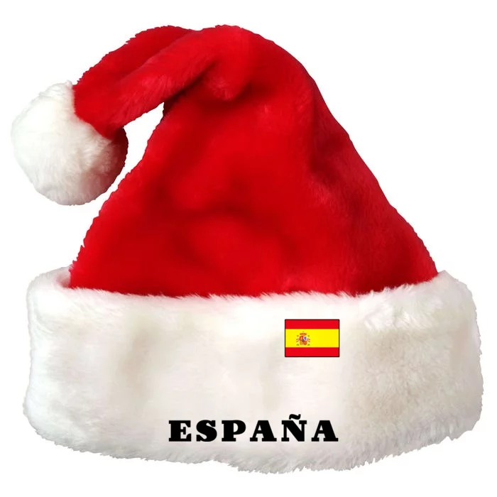 Team Spain Espana Soccer Flag Pride Premium Christmas Santa Hat