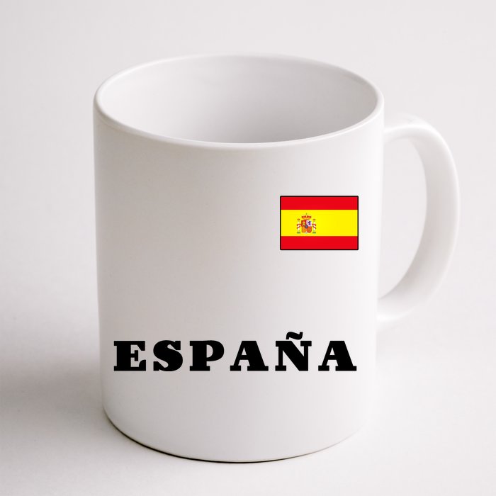 Team Spain Espana Soccer Flag Pride Front & Back Coffee Mug