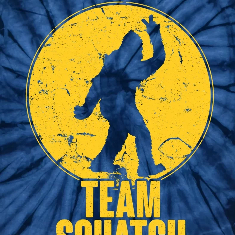 Team Squatch Bigfoot Sasquatch Tie-Dye T-Shirt