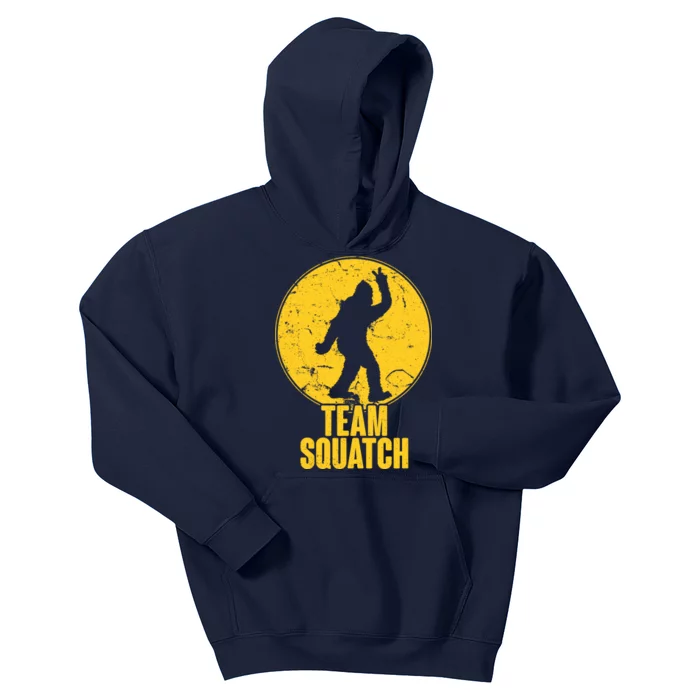 Team Squatch Bigfoot Sasquatch Kids Hoodie