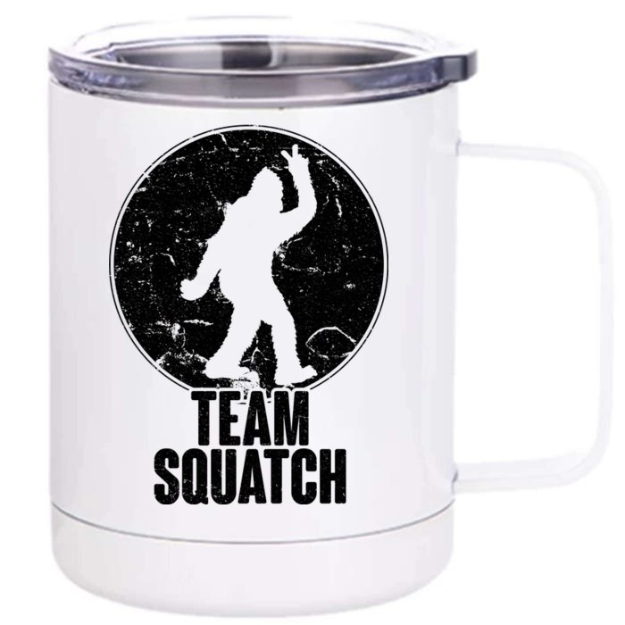 Team Squatch Bigfoot Sasquatch Front & Back 12oz Stainless Steel Tumbler Cup