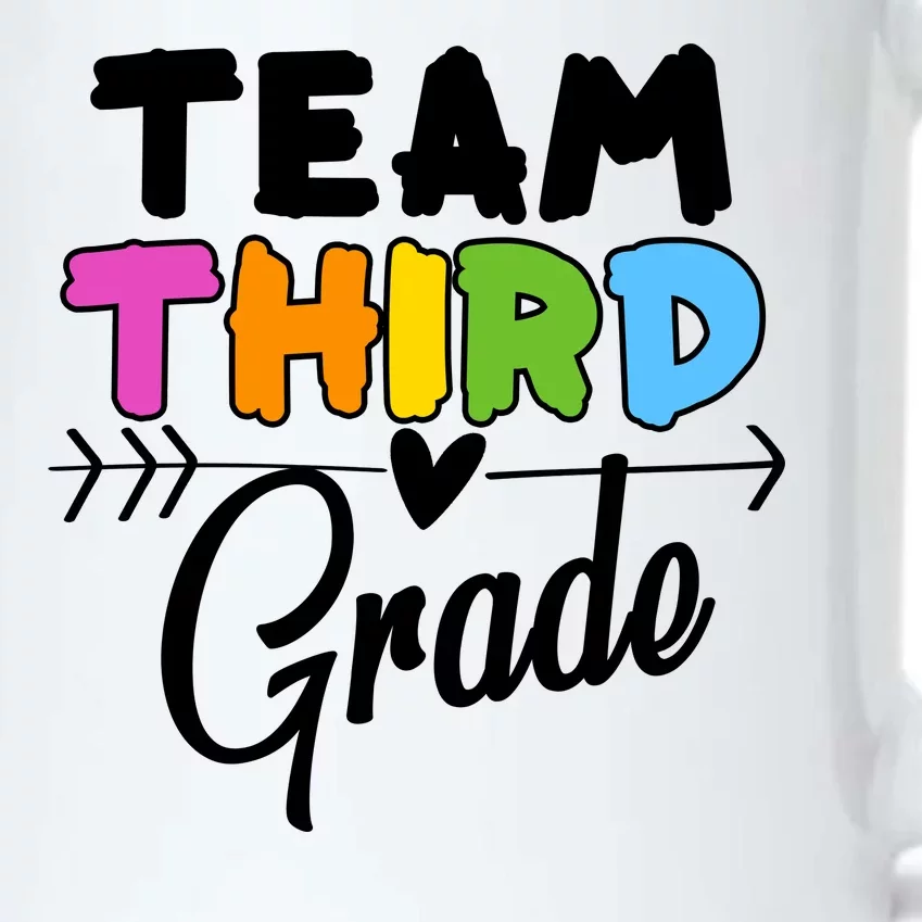 Team Third Grade Arrow Heart Black Color Changing Mug