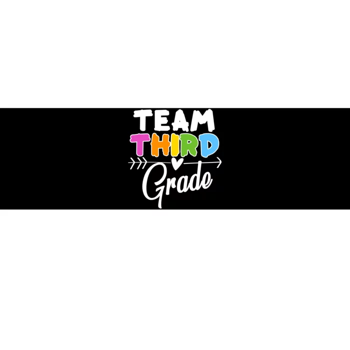 Team Third Grade Arrow Heart Bumper Sticker