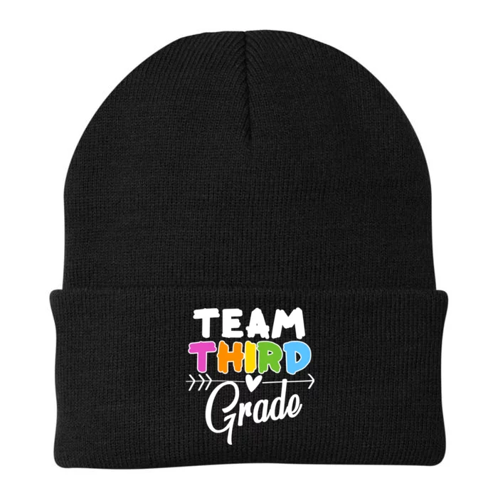 Team Third Grade Arrow Heart Knit Cap Winter Beanie