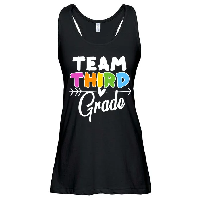 Team Third Grade Arrow Heart Ladies Essential Flowy Tank