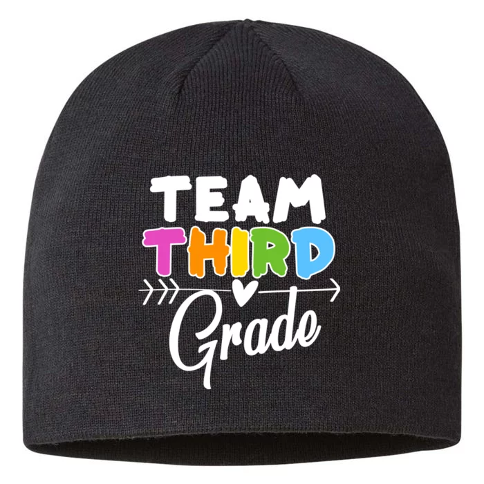 Team Third Grade Arrow Heart 8 1/2in Sustainable Knit Beanie