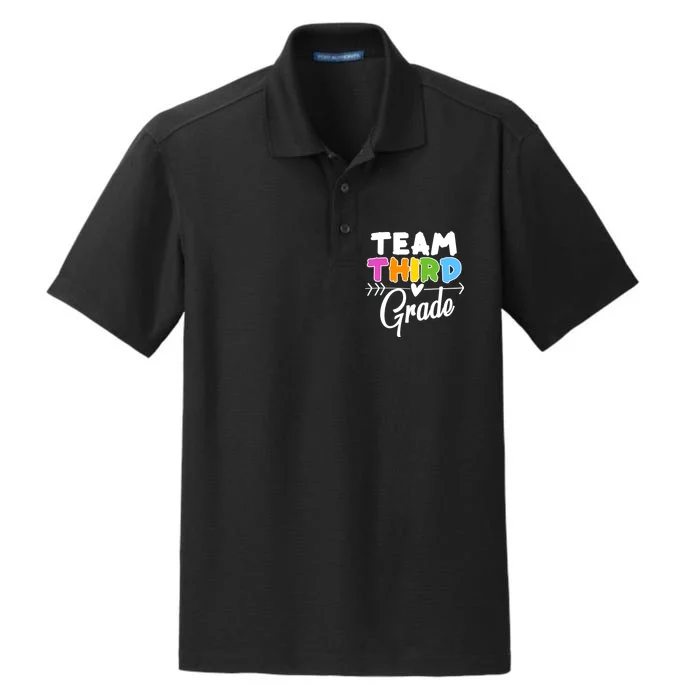 Team Third Grade Arrow Heart Dry Zone Grid Performance Polo