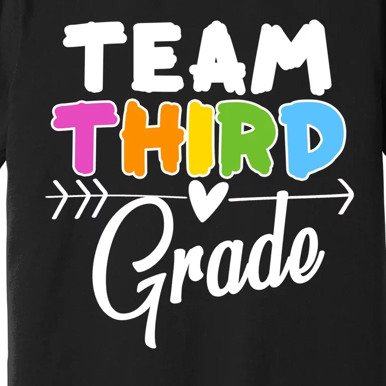 Team Third Grade Arrow Heart Premium T-Shirt