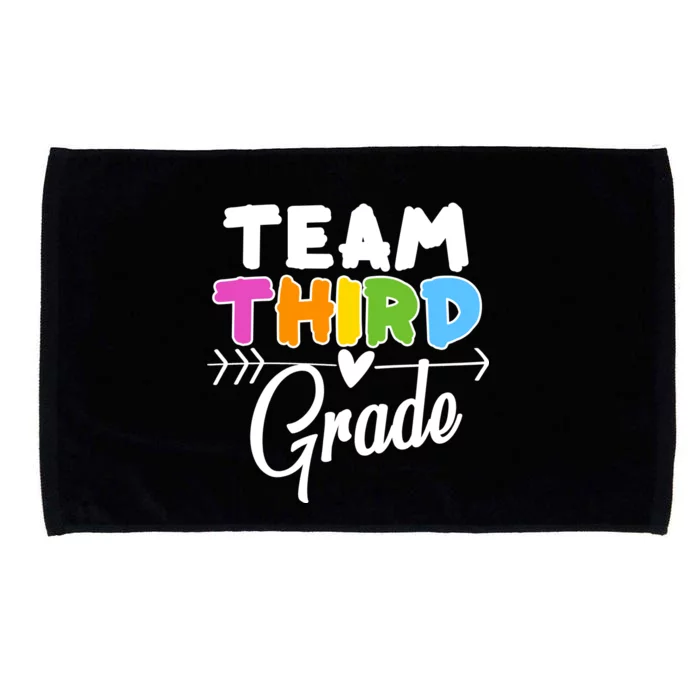 Team Third Grade Arrow Heart Microfiber Hand Towel